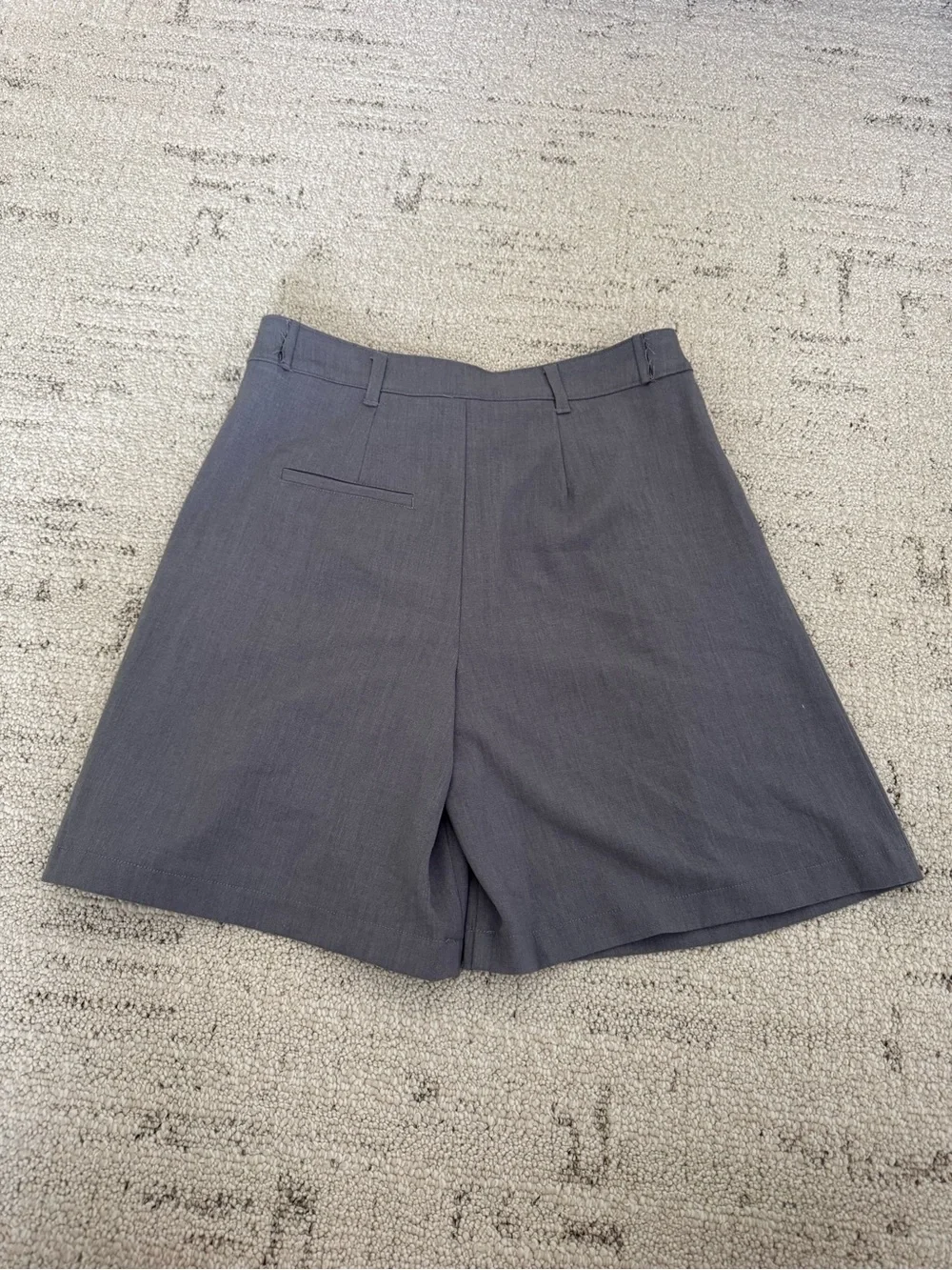 wild fable Gray Pleated High-Waist Women's Shorts
